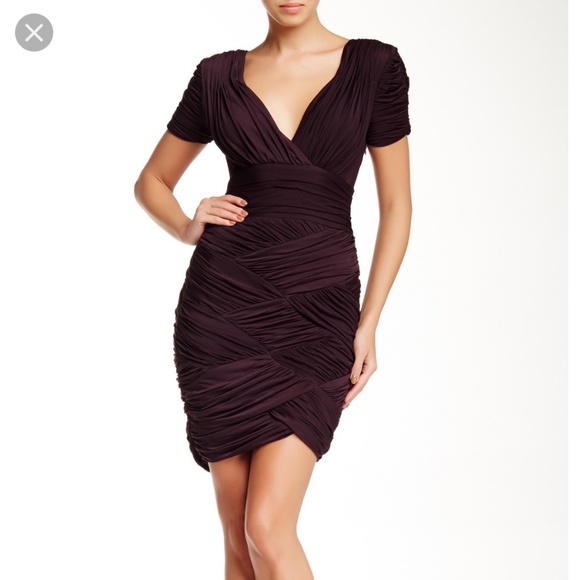 halston black cocktail dress
